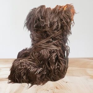 NIB Warp Faux Fur Boots  DARKER WAVS
